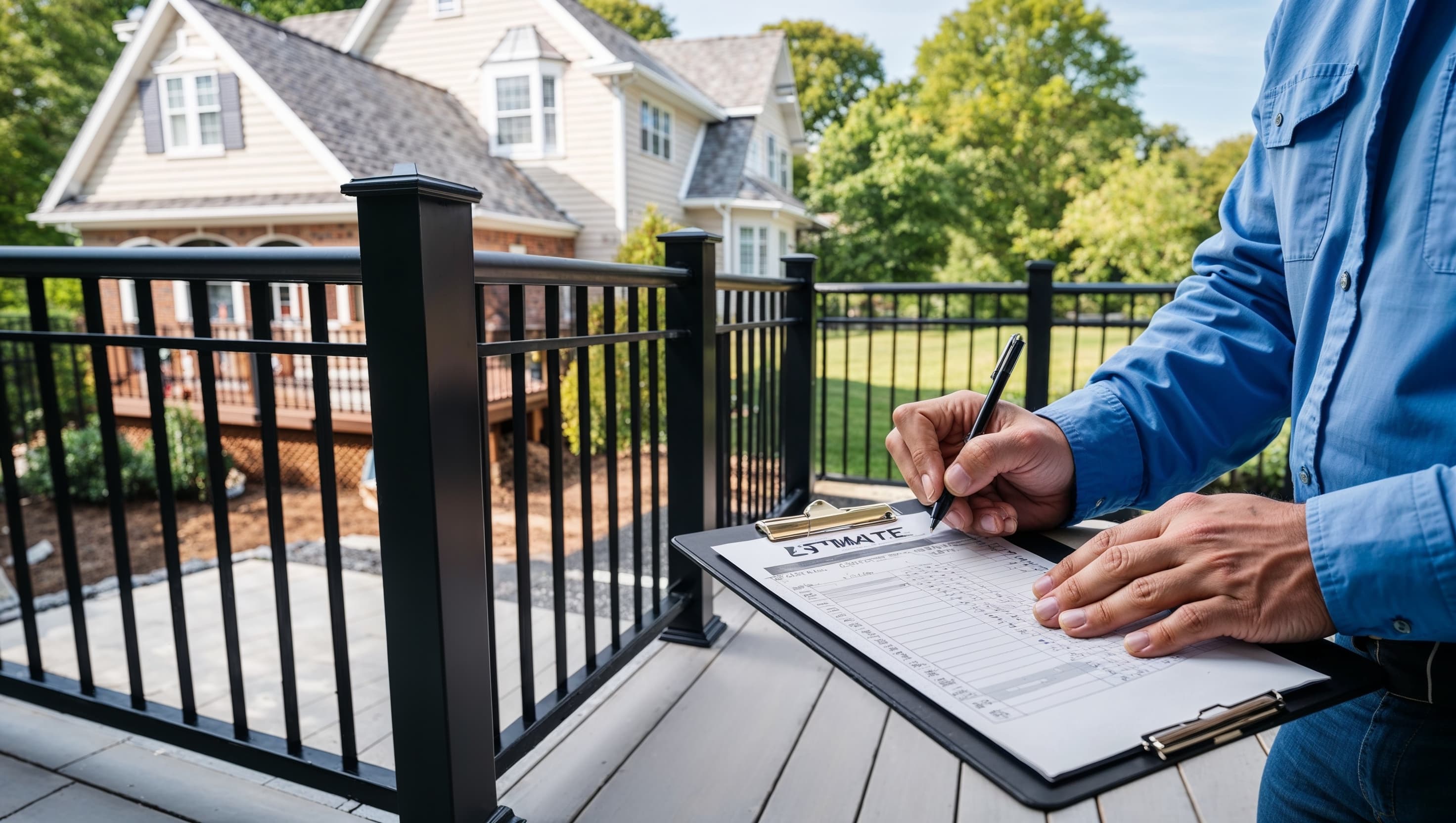 What a New Railing Costs in New Jersey (2026) - AR Aluminum Railings