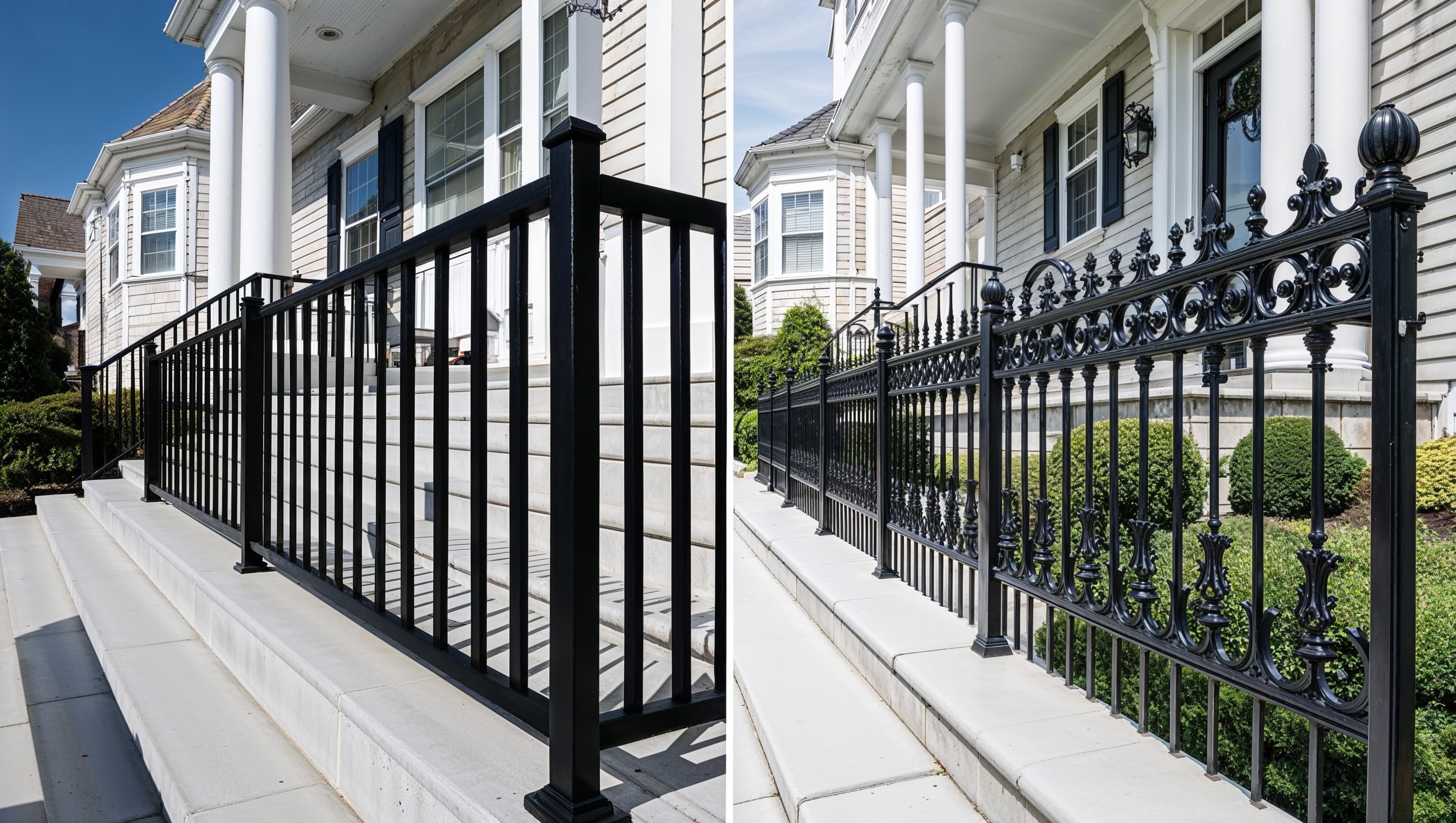Aluminum vs Wrought Iron Railings: Which Is Right for Your NJ Home?